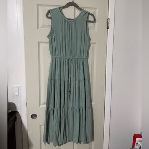Calvin Klein Sage Green Maxi Dress